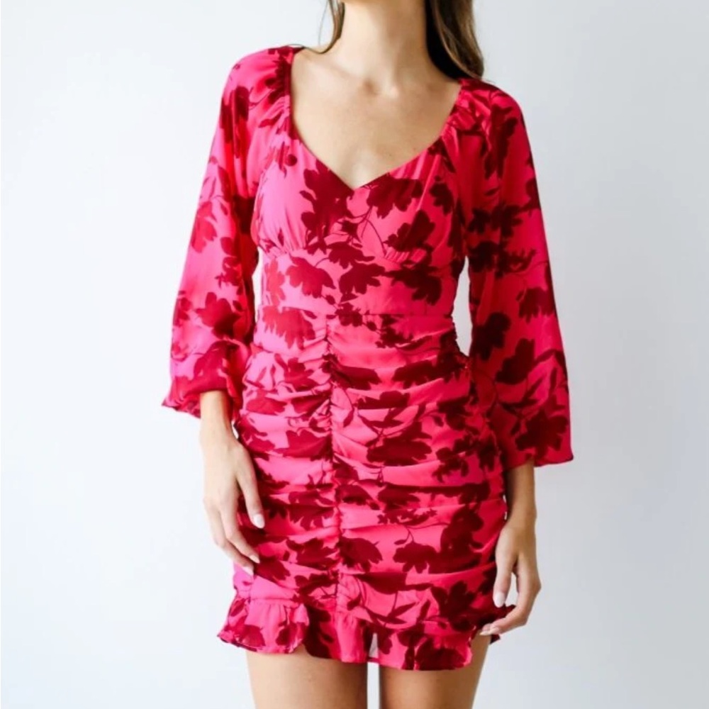 Lush Long Sleeve Mini Dress